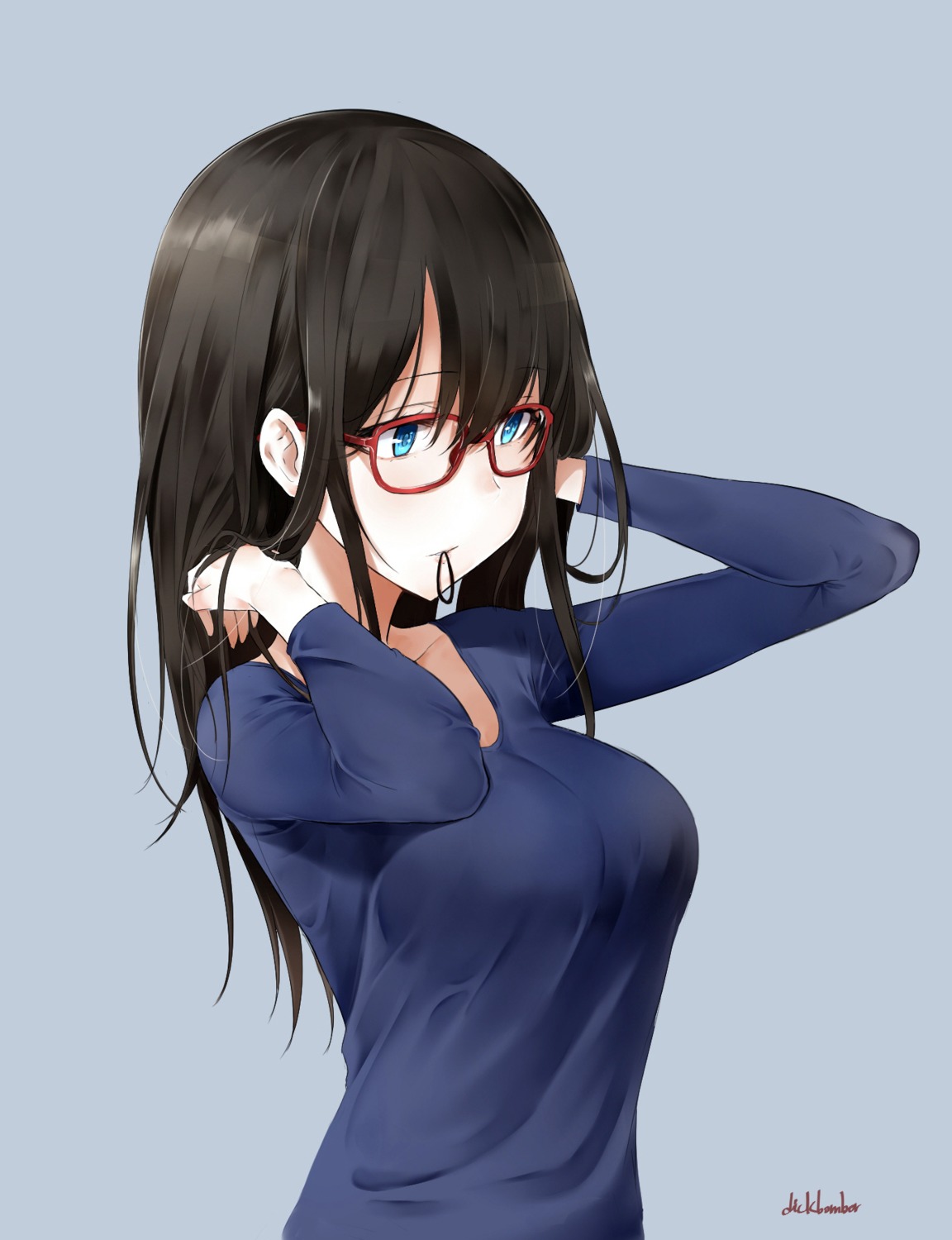 leewh1515 megane sagisawa_fumika sweater the_idolm@ster the_idolm@ster_cinderella_girls