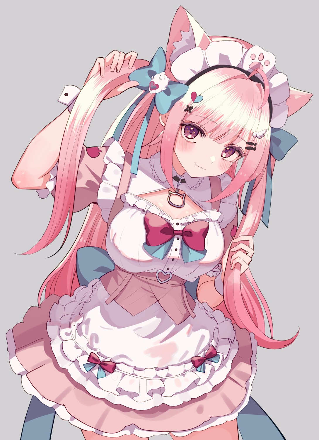 animal_ears indie_virtual_youtuber maid nanado_shion nekomimi yuuki_sakuna