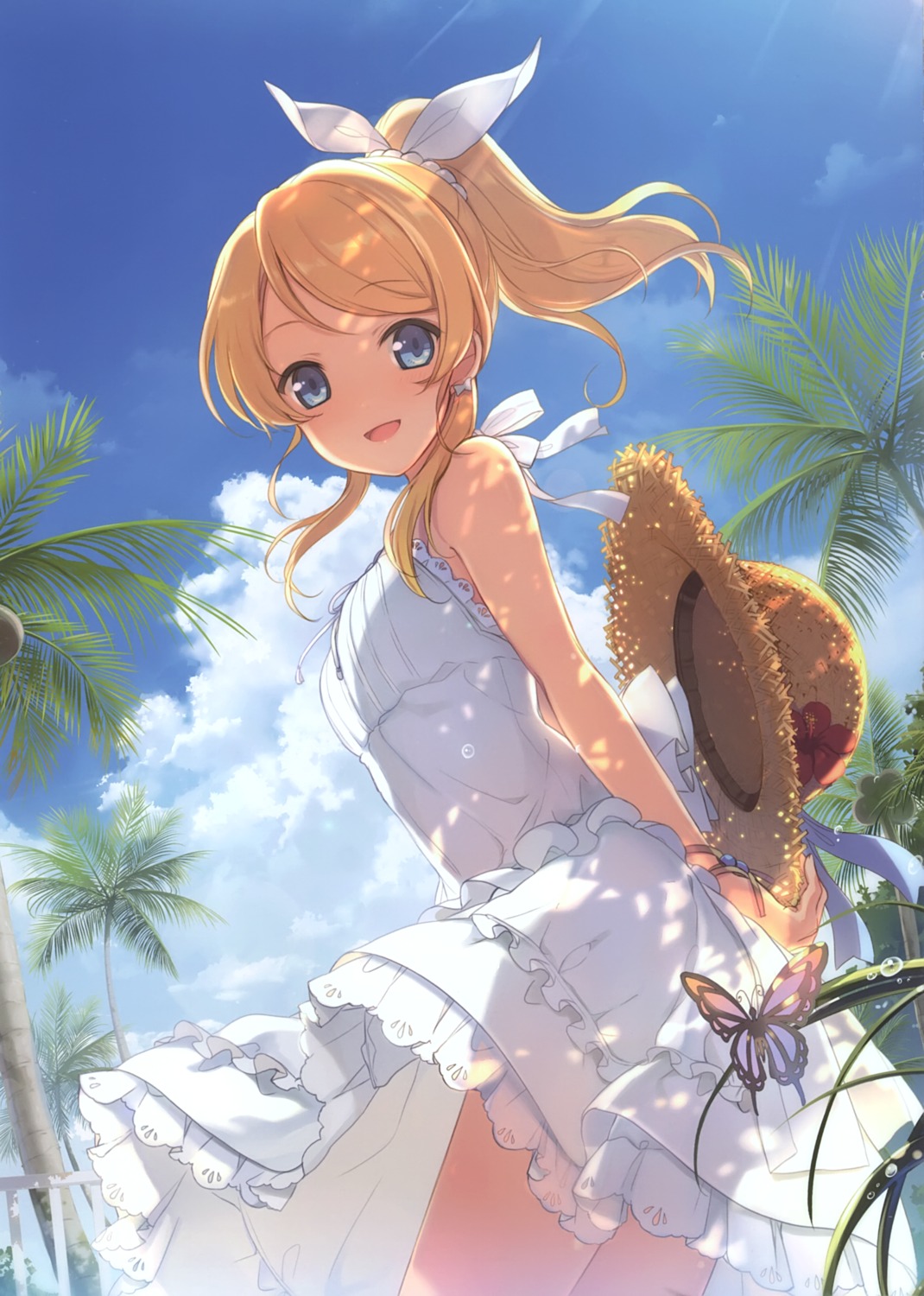 6u ayase_eli dress eternal_land love_live! summer_dress