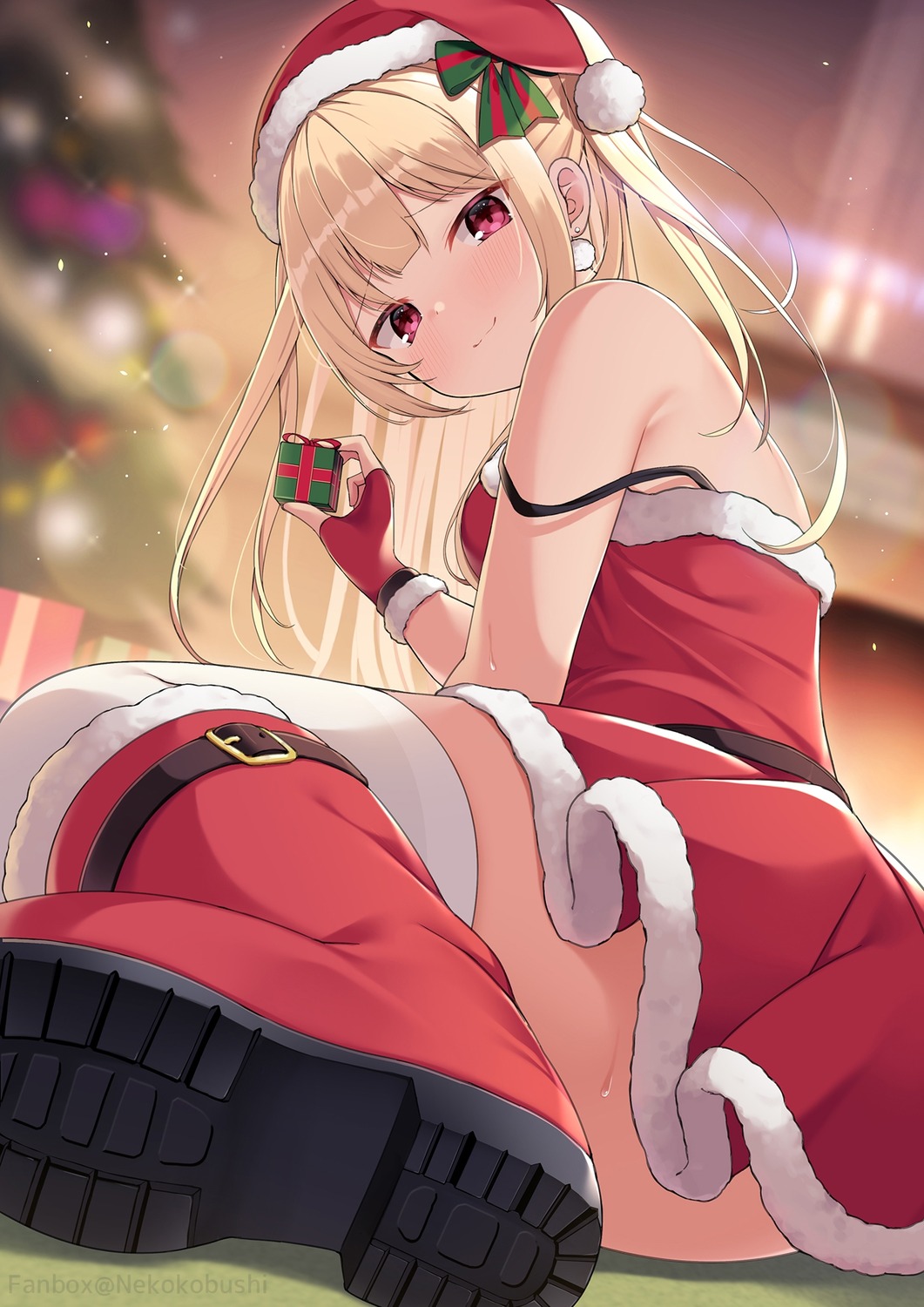 christmas dress nekokobushi thighhighs