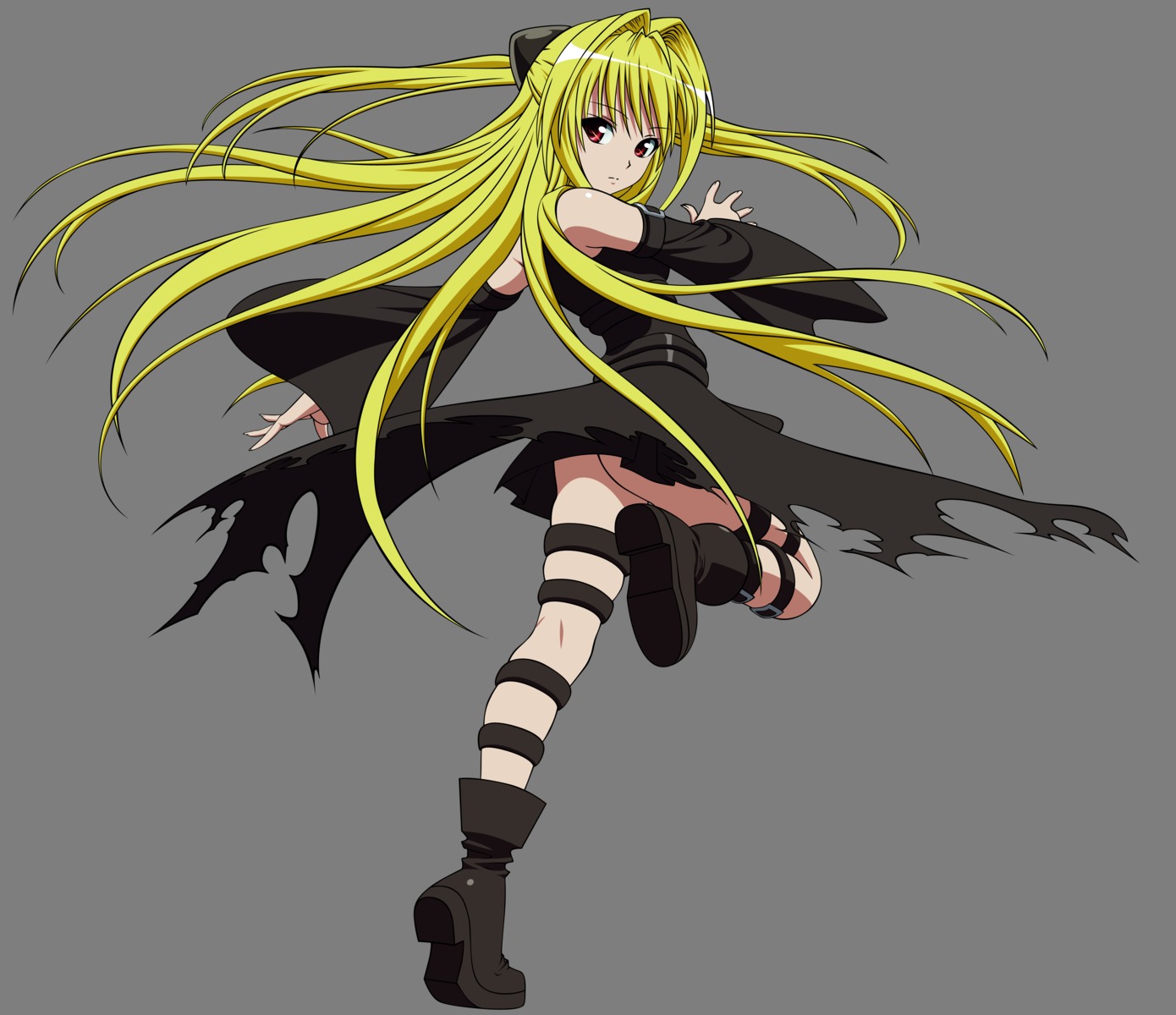 golden_darkness nopan skirt_lift to_love_ru transparent_png vector_trace