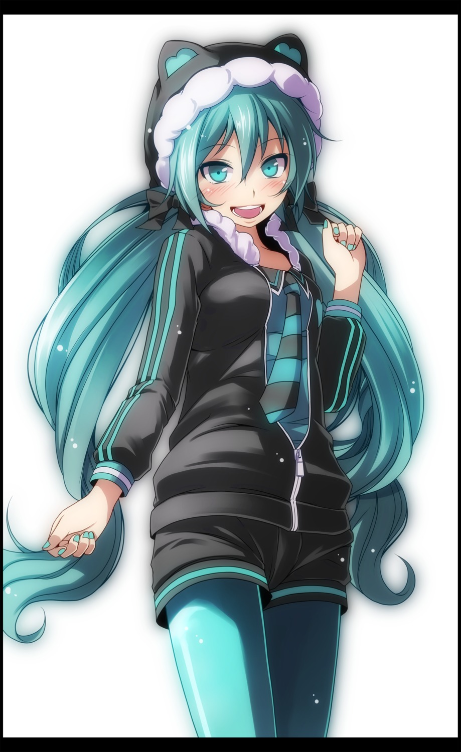 hatsune_miku pantyhose tsukishiro_saika vocaloid