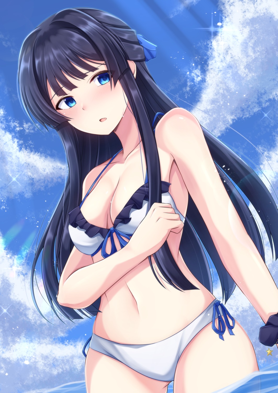 bikini kuroto_yuu mogami_shizuka swimsuits the_idolm@ster the_idolm@ster_million_live! wet