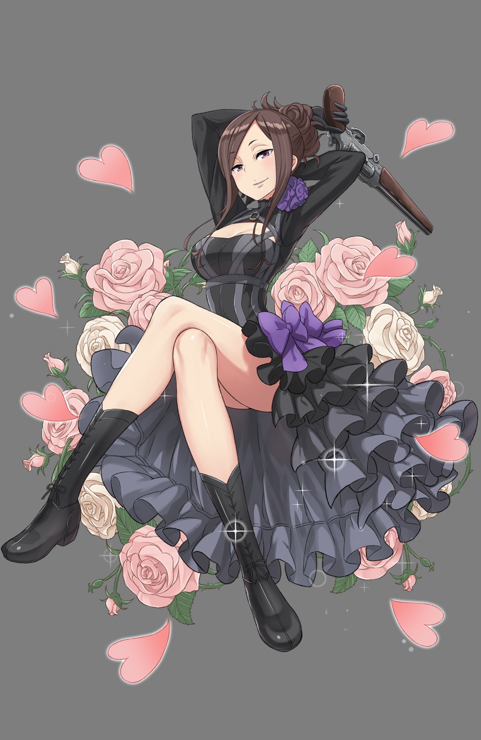 cleavage dorothy_(princess_principal) gun heels princess_principal tagme transparent_png