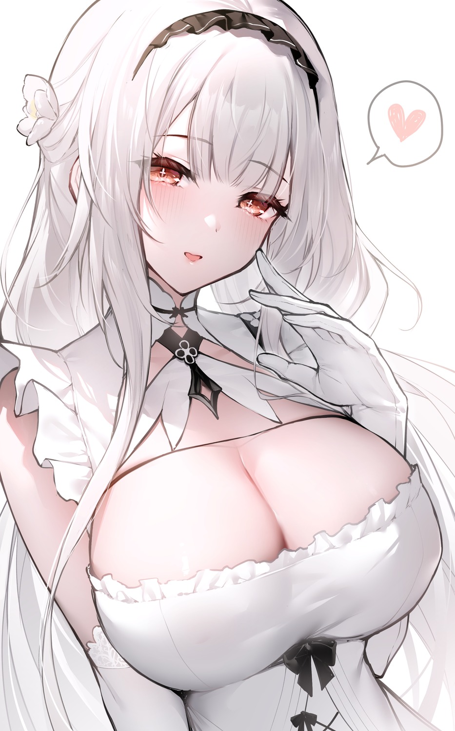 azur_lane maid no_bra oyuwari scylla_(azur_lane)