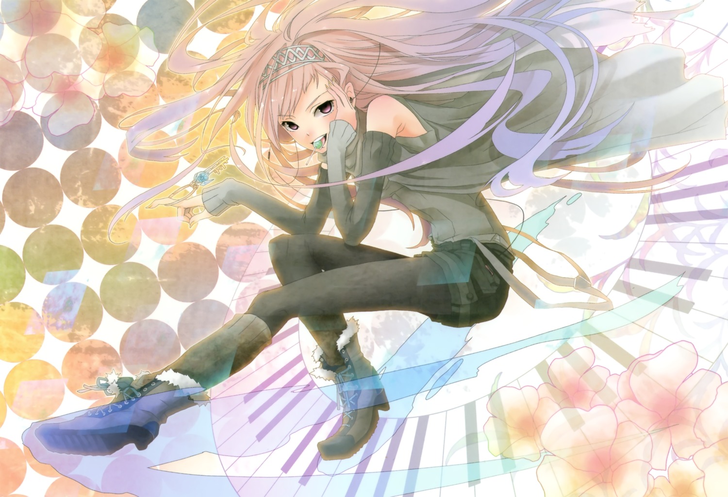 chroma_of_wall megurine_luka pantyhose vocaloid zerokichi