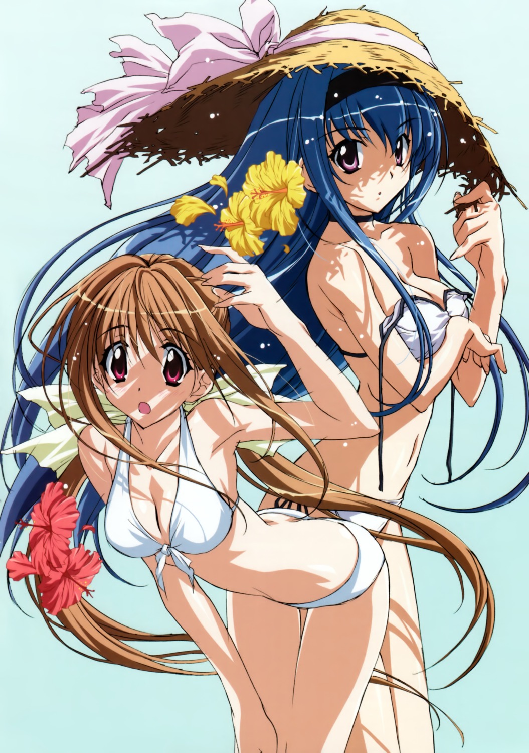 bikini cleavage kakyuusei kakyuusei_2 kurashima_tomoyasu saimon_tamaki swimsuits takato_nanase