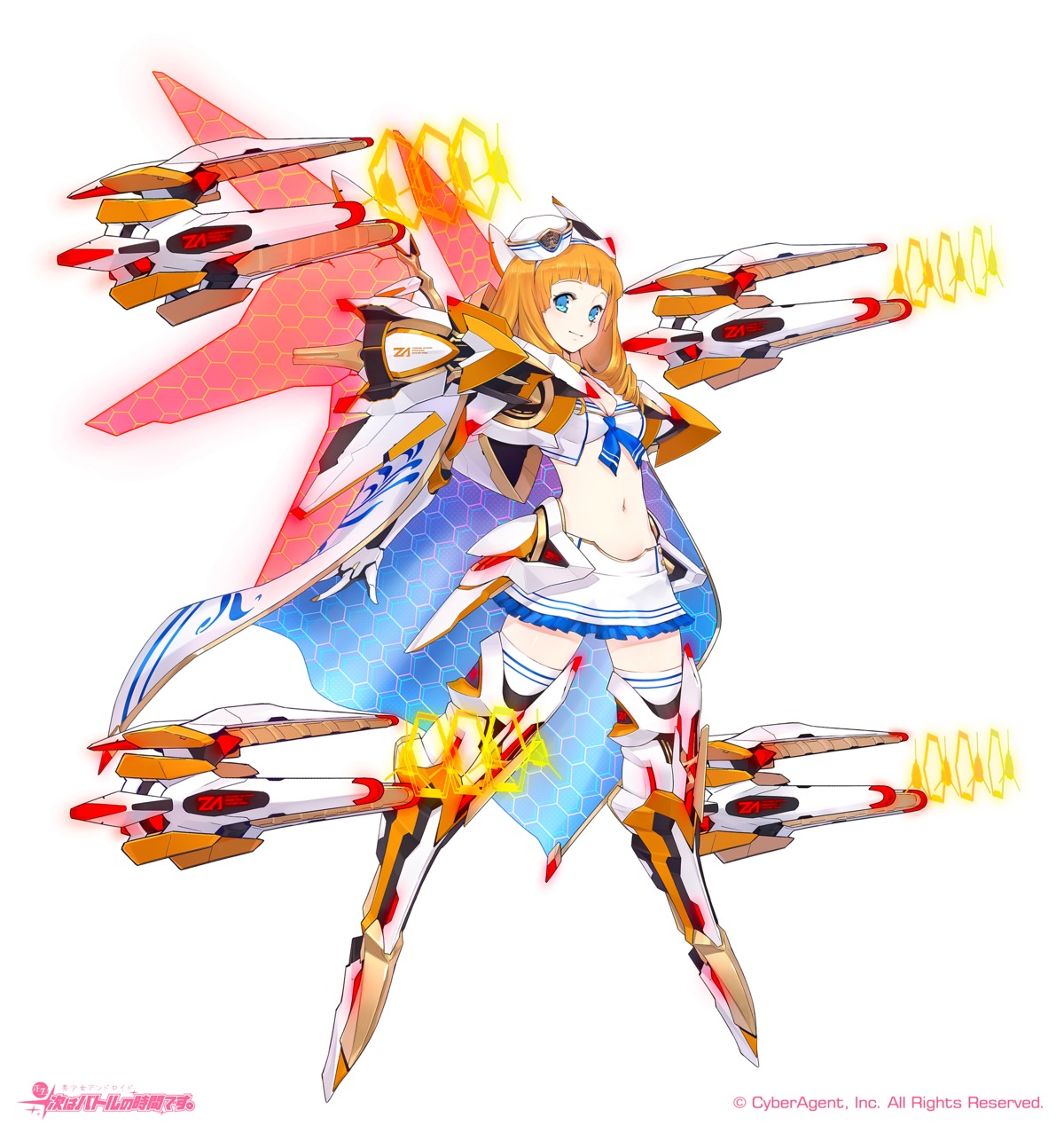 fuyuno_yuuki gun mecha_musume weapon wings