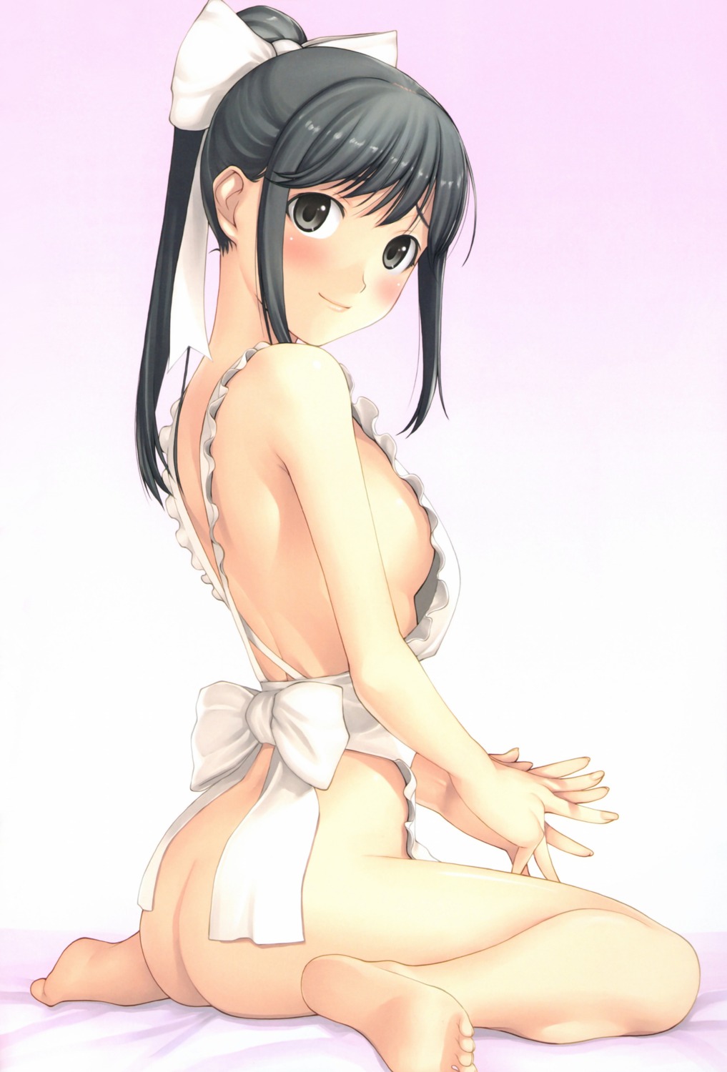 feet fomalhaut love_plus naked_apron takane_manaka tanaka_shoutarou