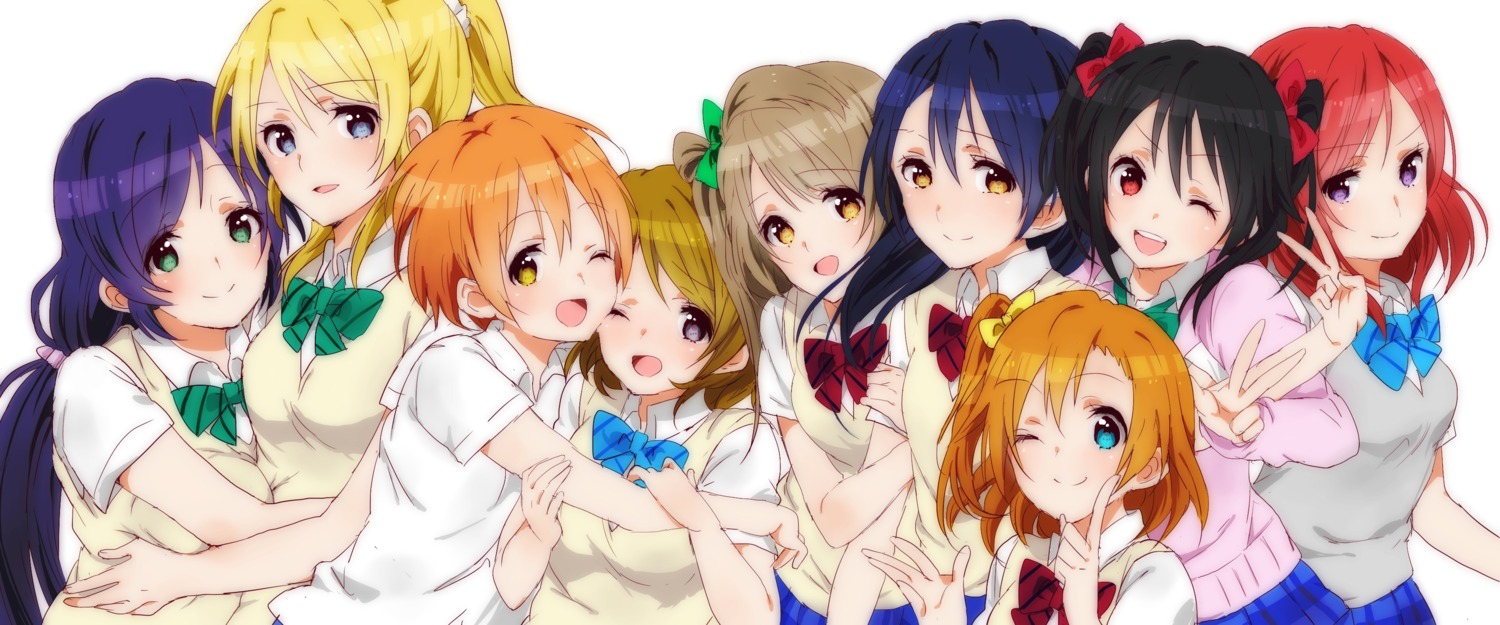 ayase_eli hoshizora_rin koizumi_hanayo kousaka_honoka love_live! merry_(168cm55kg) minami_kotori nishikino_maki seifuku sonoda_umi toujou_nozomi yazawa_nico