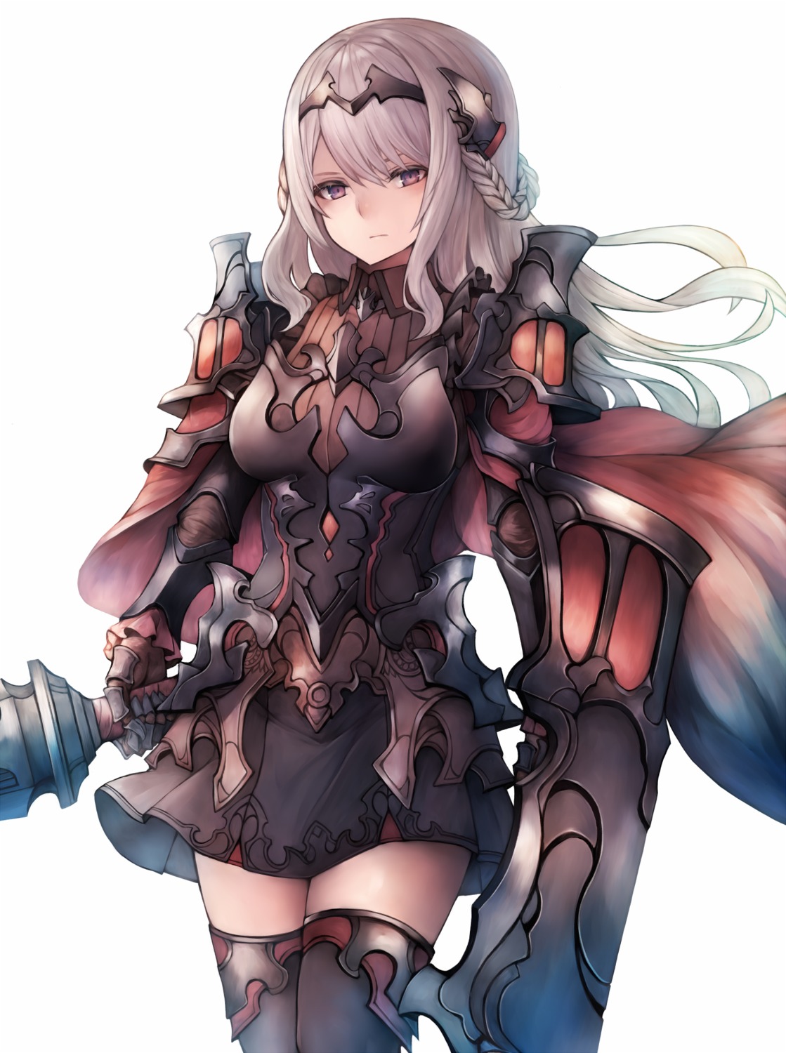 armor snm_(sunimi) sword thighhighs