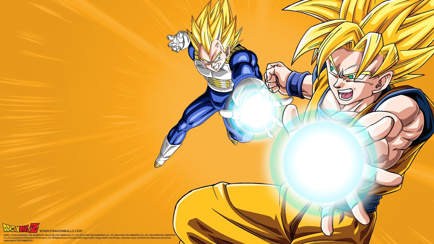 dbz goku and vegeta wallpapers