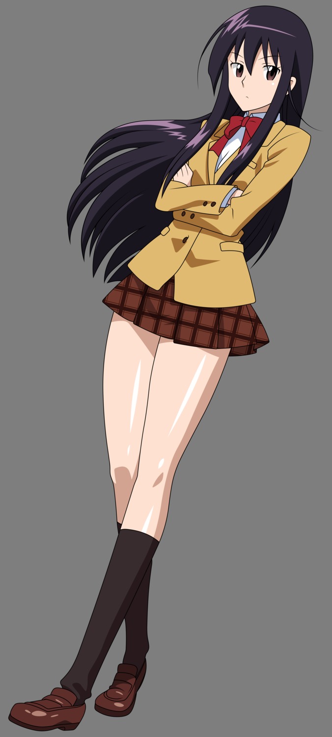 amakusa_shino seifuku seitokai_yakuin_domo transparent_png vector_trace