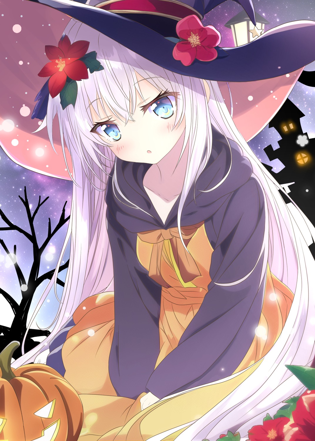 aruka_(alka_p1) halloween hibiki_(kancolle) kantai_collection verniy_(kancolle) witch