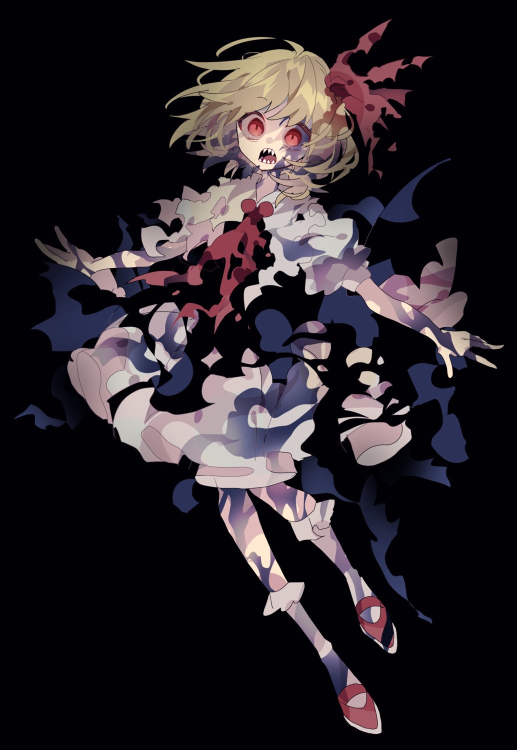 flandre_scarlet nikorashika torn_clothes touhou