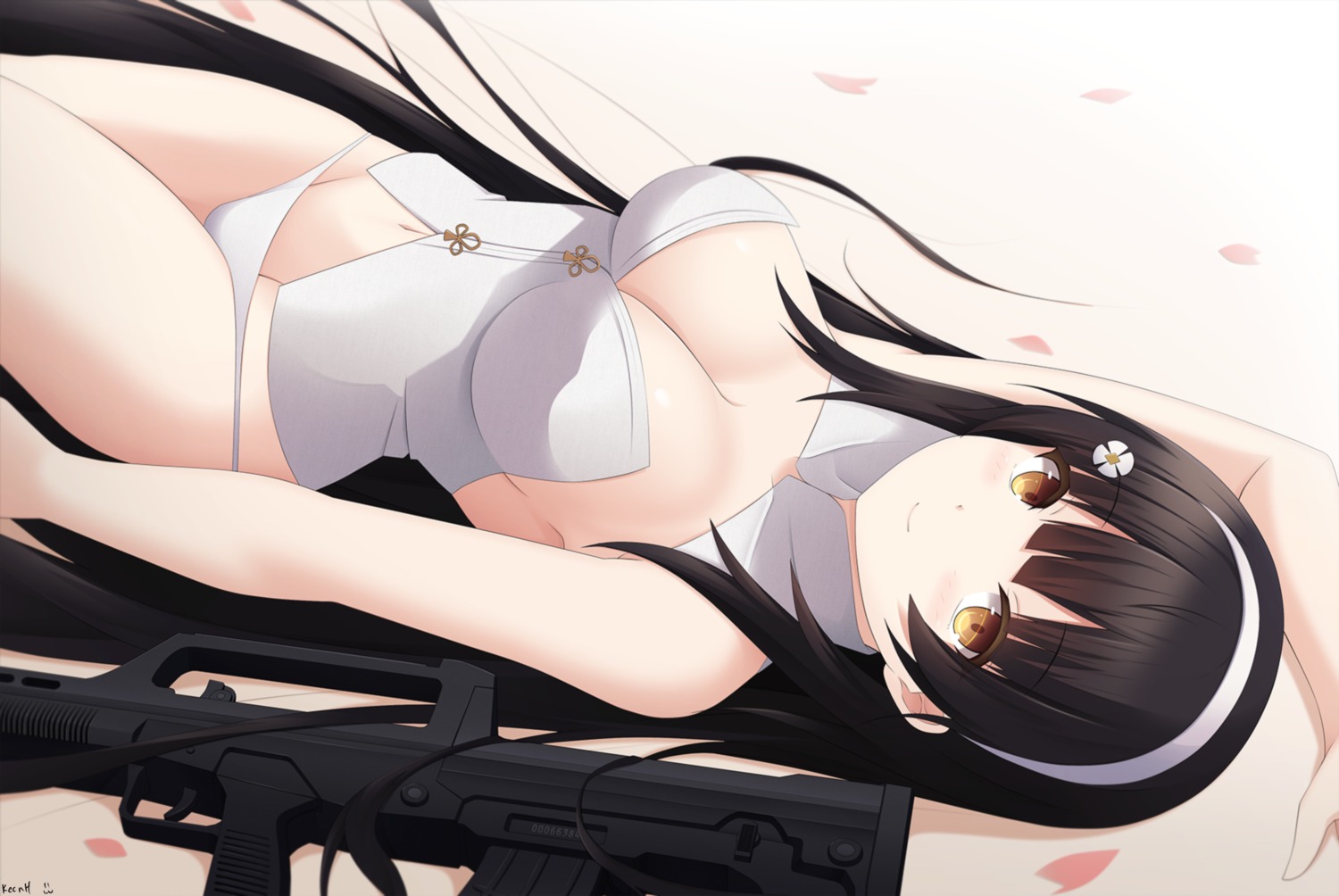 cleavage girls_frontline gun keenh pantsu qbz-95_(girls_frontline)