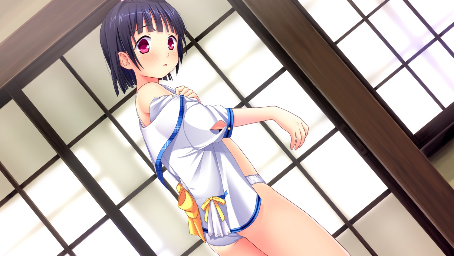 chuablesoft game_cg loli sawamiya_shiori seifuku sekiya_asami undressing wagaya_no_himegami-sama!