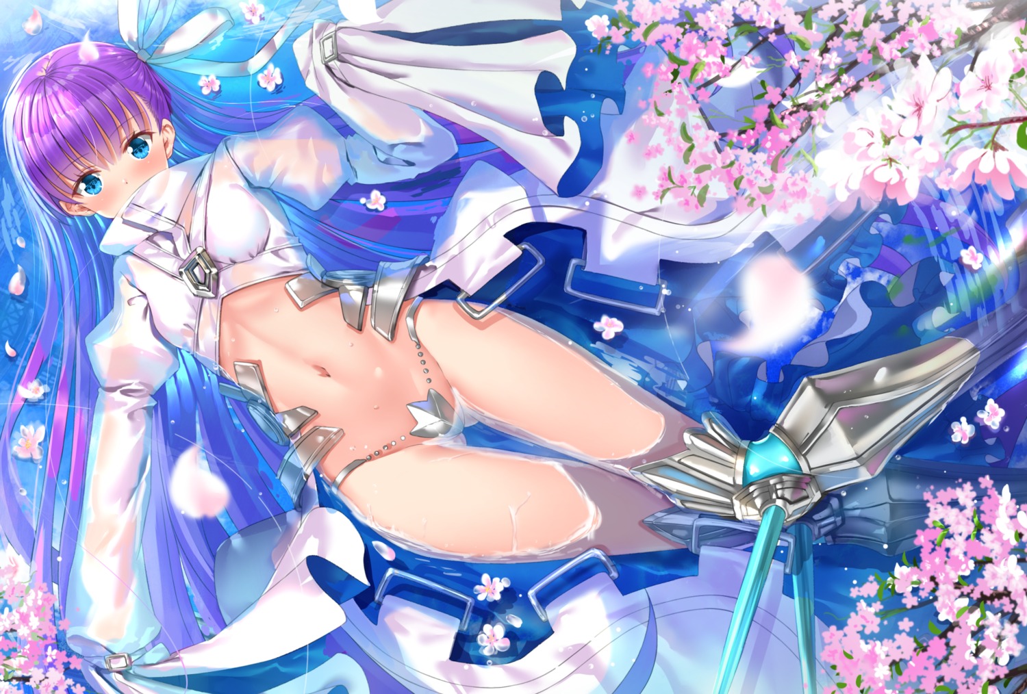 armor bikini_armor fate/grand_order meltryllis see_through swordsouls wet wet_clothes