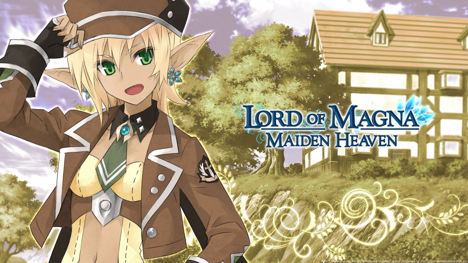 francesca_(lord_of_magna) lord_of_magna marvelous_entertainment pointy_ears uniform wallpaper