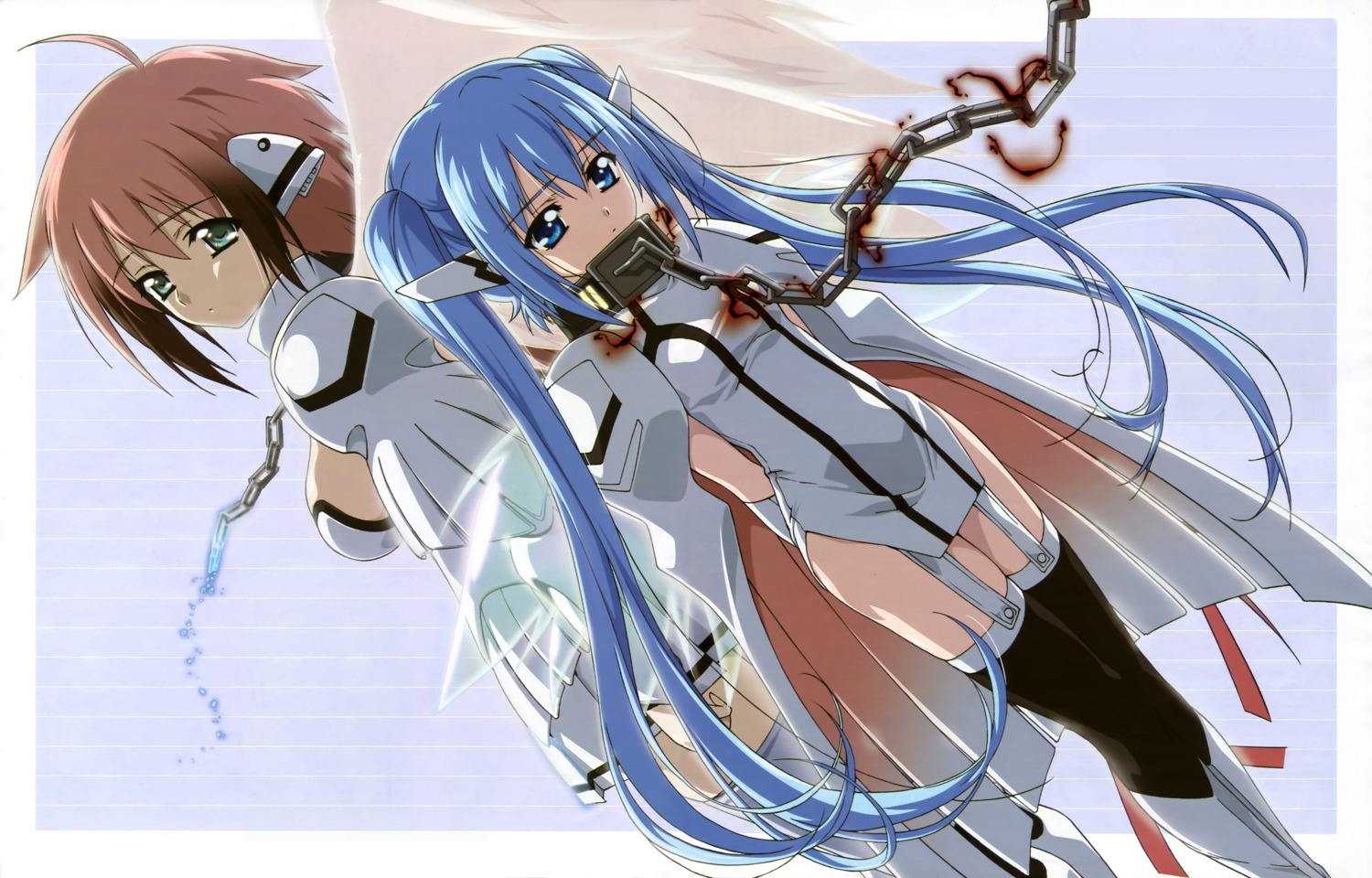 bondage detexted garter ikaros nymph sora_no_otoshimono stockings thighhighs watanabe_yoshihiro wings