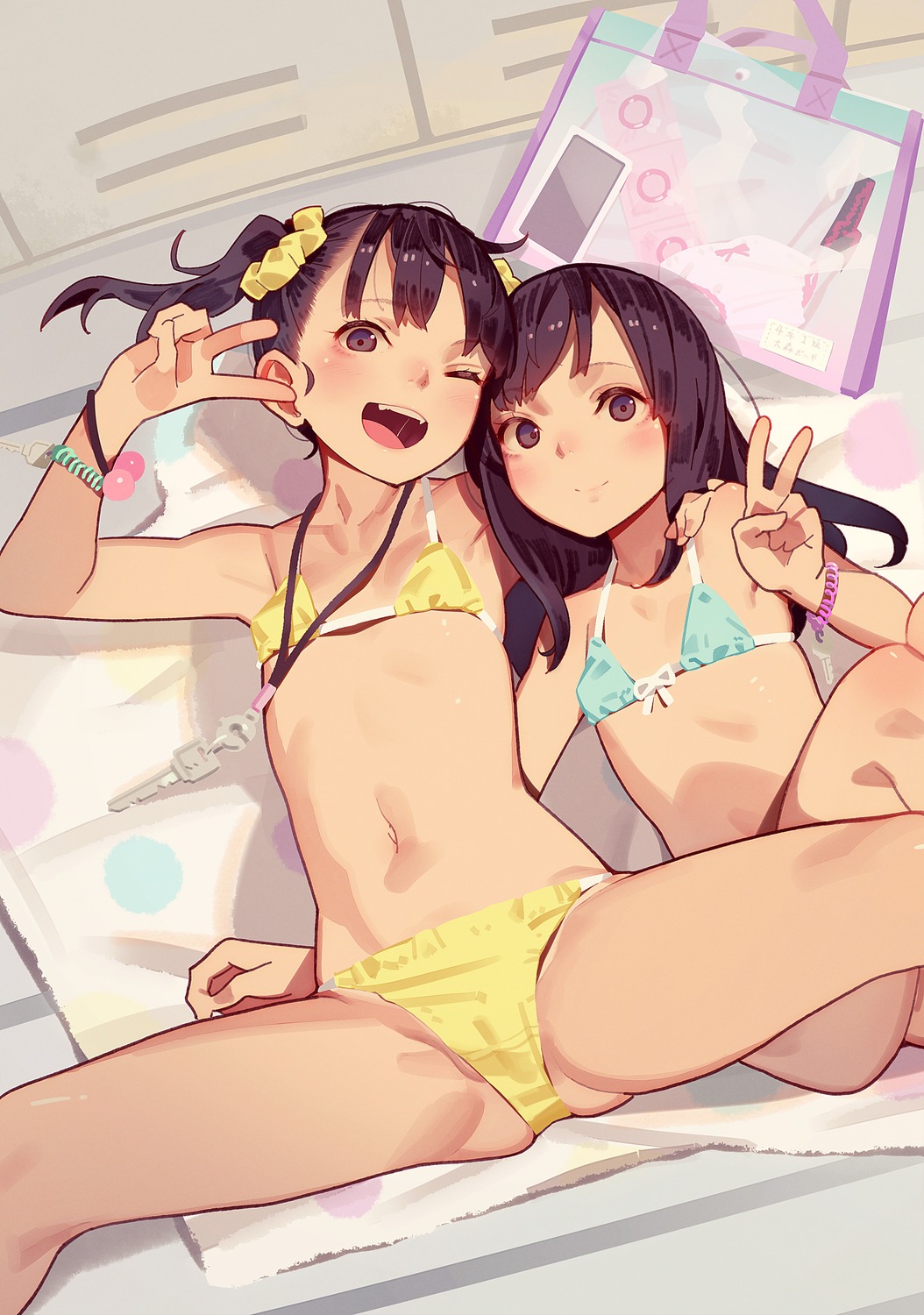 bikini bikini_top cameltoe loli muk swimsuits