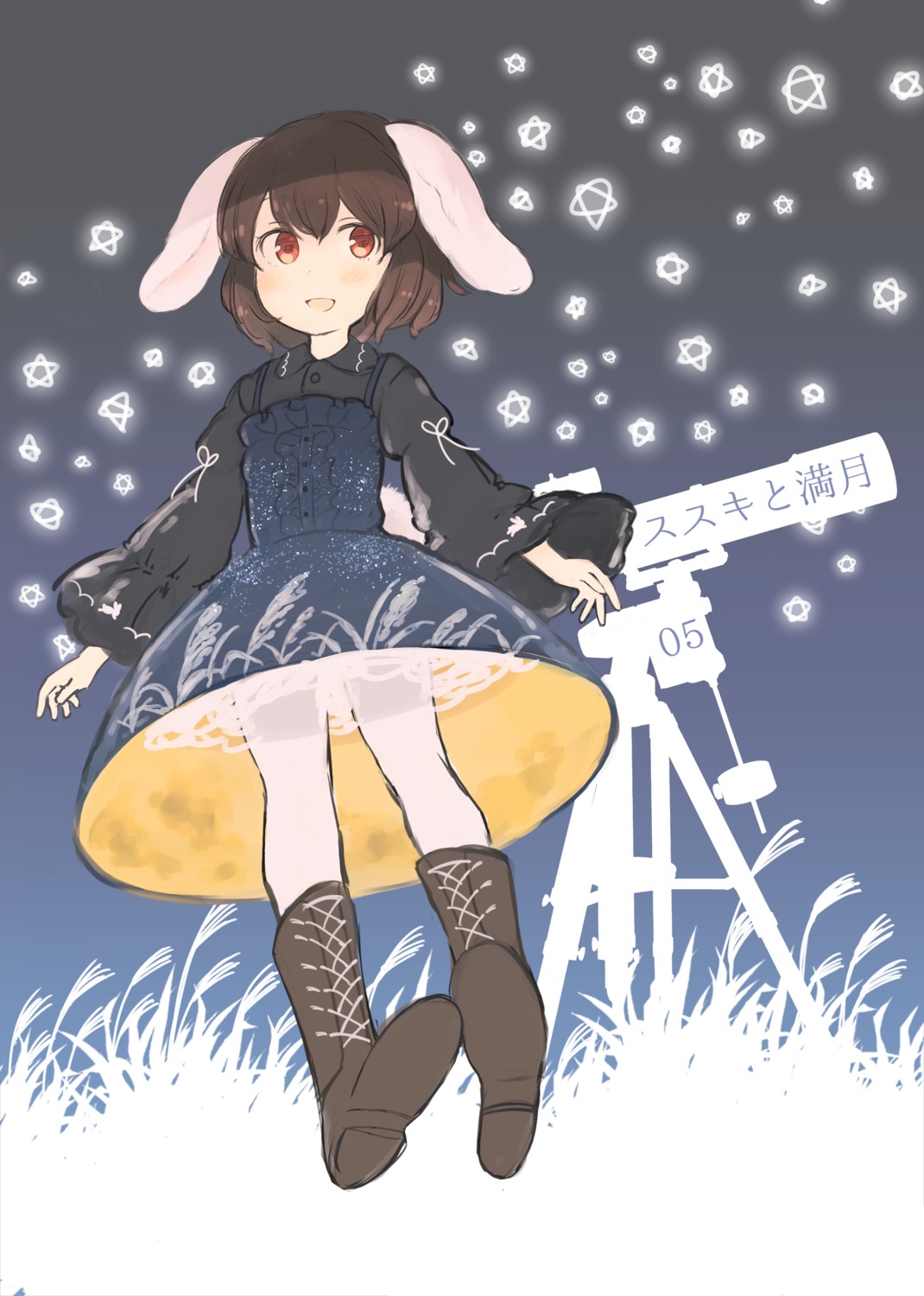 animal_ears bunny_ears dress inaba_tewi inazakura00 see_through tail touhou