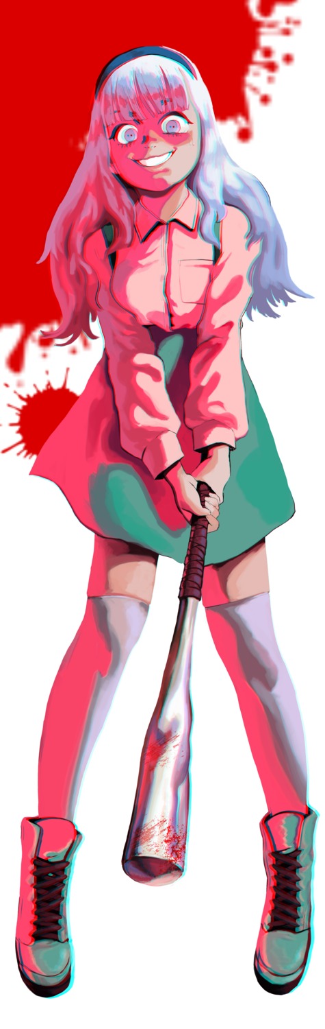 blood ppyoing thighhighs weapon