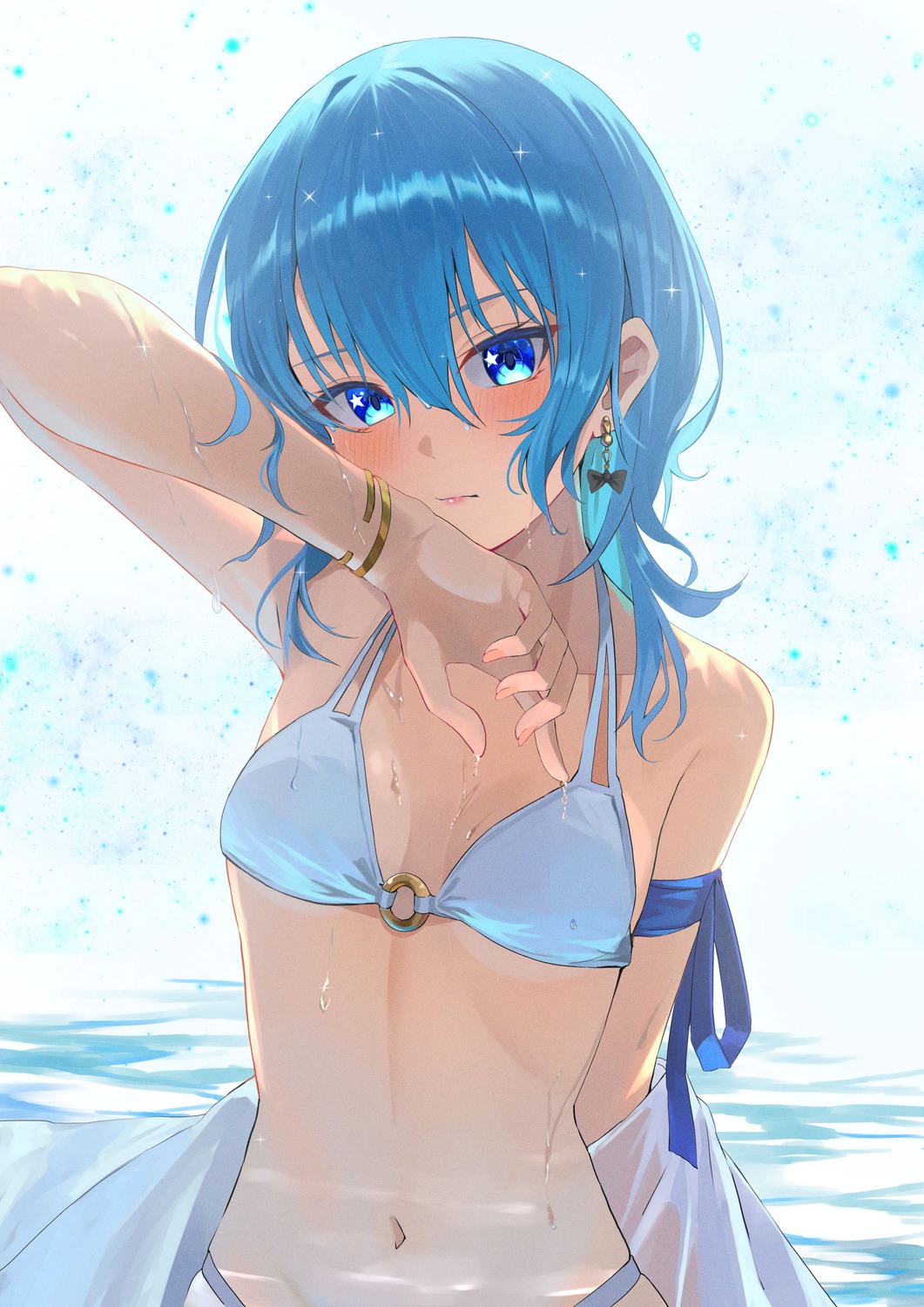 bikini chakuma_(yiyh1468) hololive hoshimachi_suisei see_through swimsuits