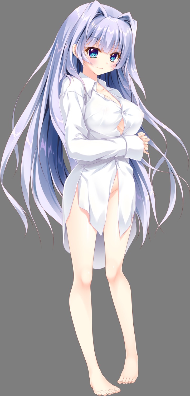 9_-nine- 9_-nine-_haruiro_harukoi_harunokaze bottomless dress_shirt izumi_tsubasu kousaka_haruka no_bra transparent_png