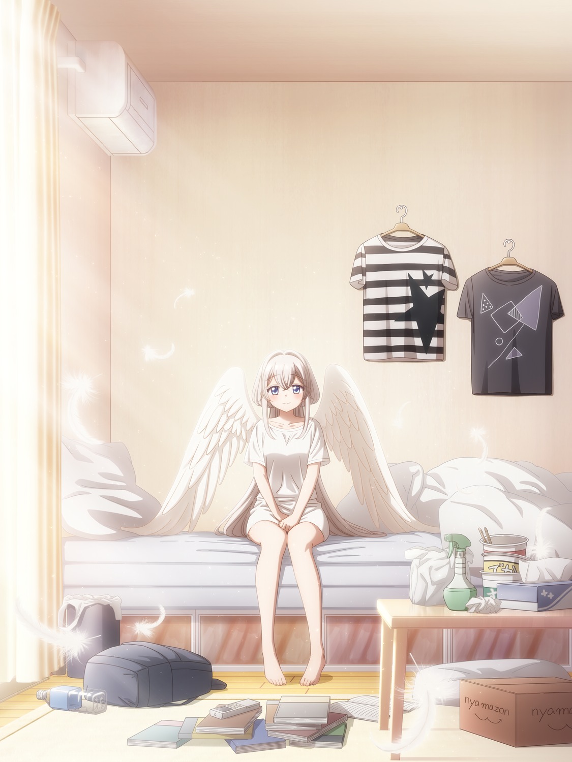 angel one_room_hiatari_futsuu_tenshi-tsuki. towa_(tenshitsuki) wings