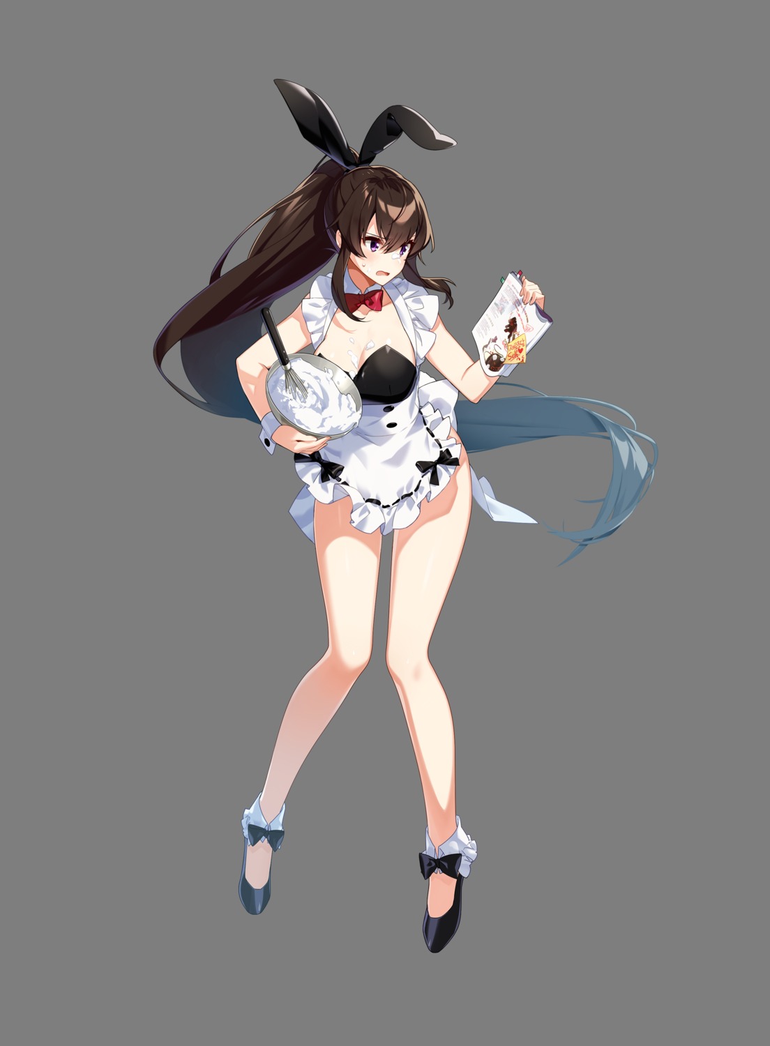 animal_ears bunny_ears counter:side maid transparent_png