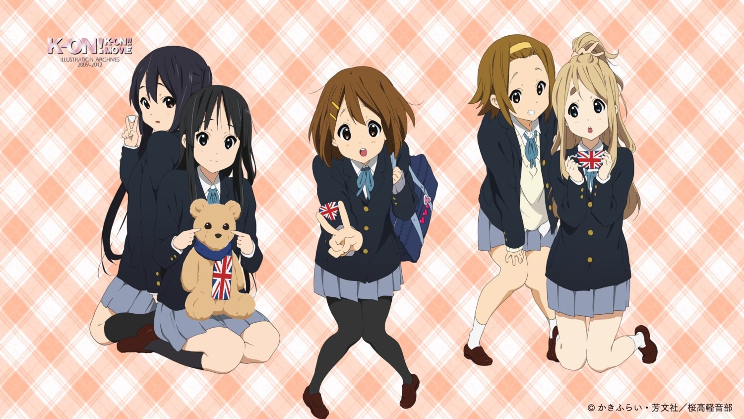 akiyama_mio hirasawa_yui horiguchi_yukiko k-on! kotobuki_tsumugi nakano_azusa pantyhose seifuku sweater tainaka_ritsu wallpaper