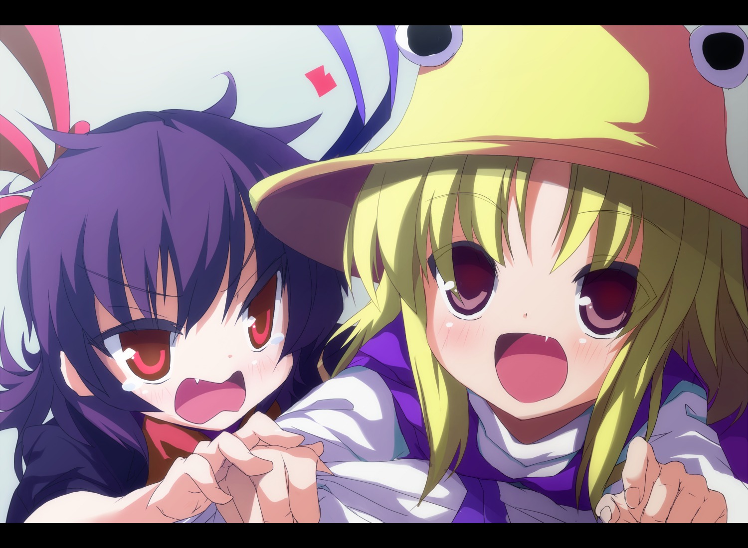 houjuu_nue moriya_suwako shimejinameko touhou