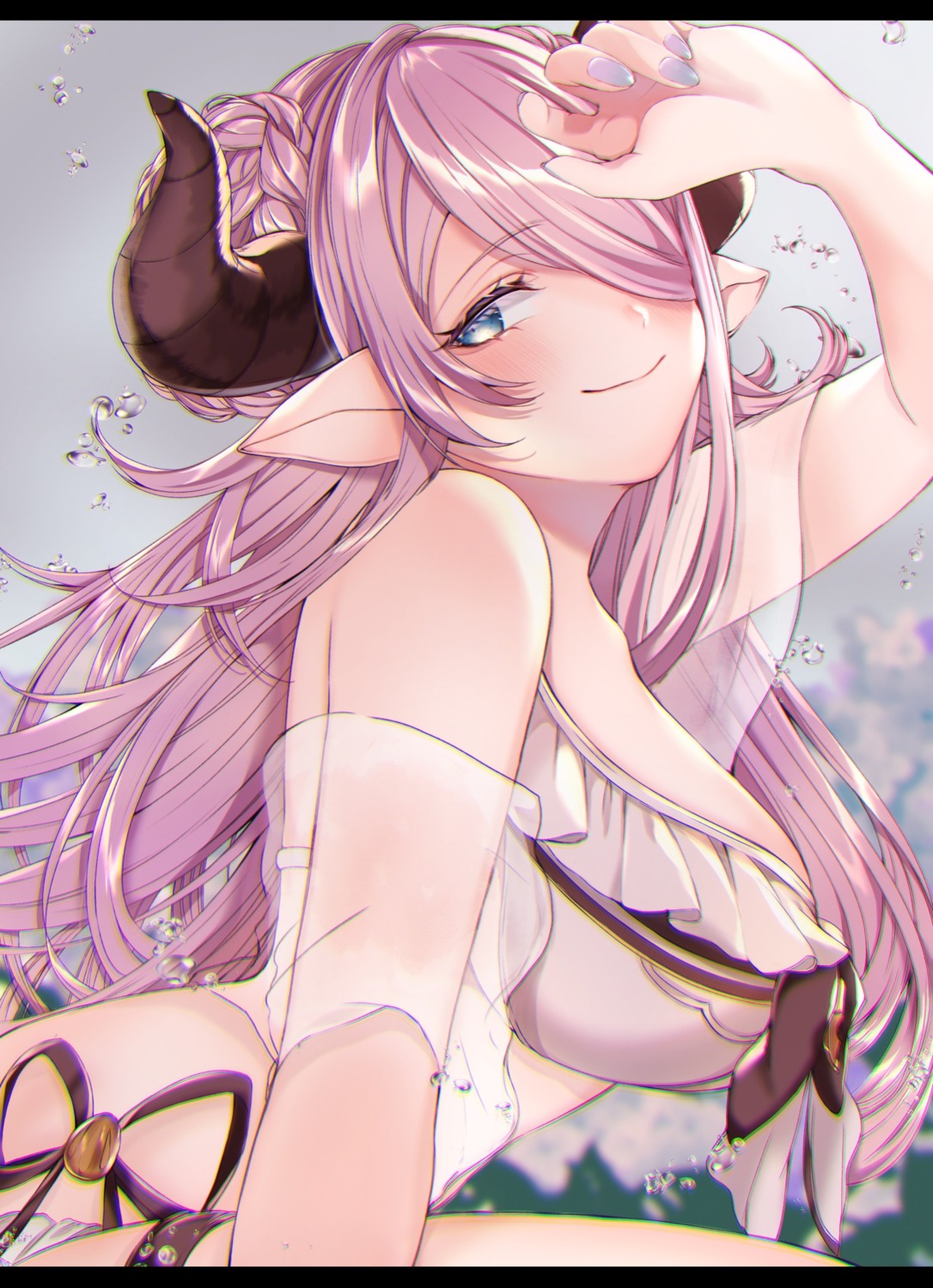 chitose_(chi_candy) granblue_fantasy horns narumeia_(granblue_fantasy) pointy_ears