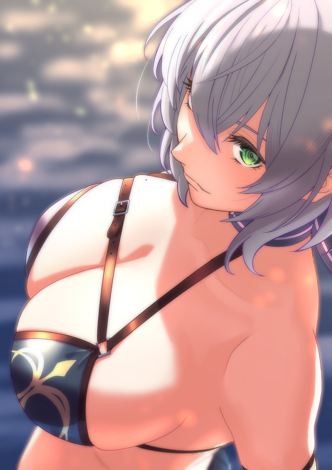 bikini_top hololive shirogane_noel swimsuits zabudog777