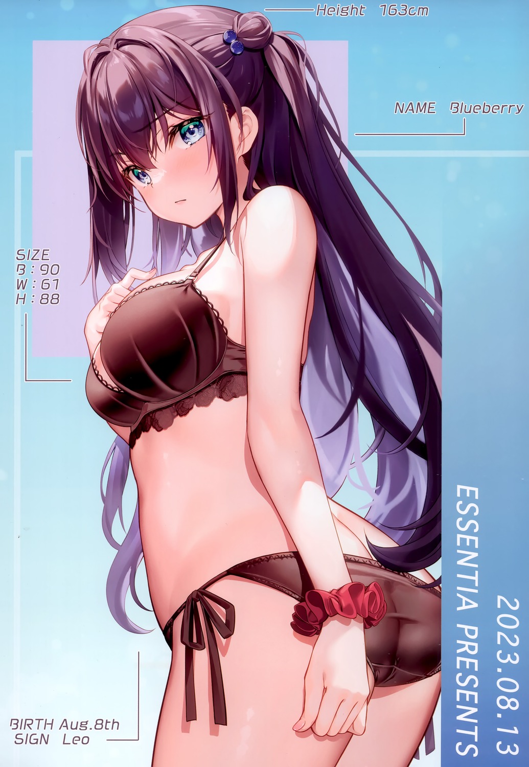 ass blueberry bra fujima_takuya pantsu string_panties