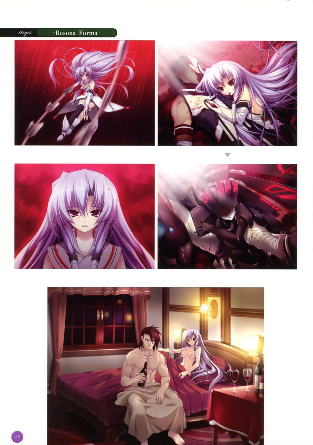 11eyes hayakawa_harui kengou kurokishi_inwidia nipples seikotsu_no_sebastian sheets sword