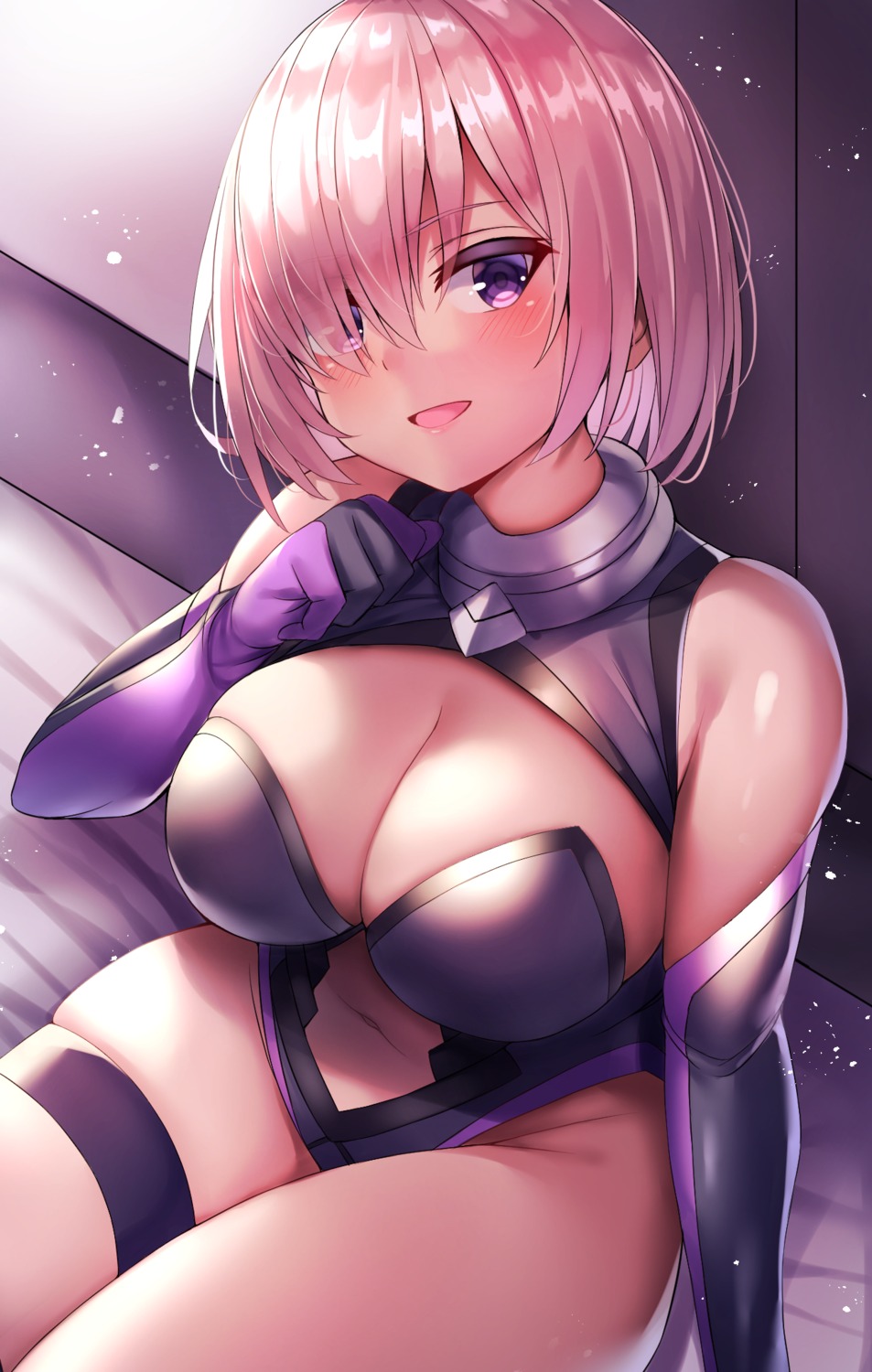 beeyan fate/grand_order garter leotard mash_kyrielight