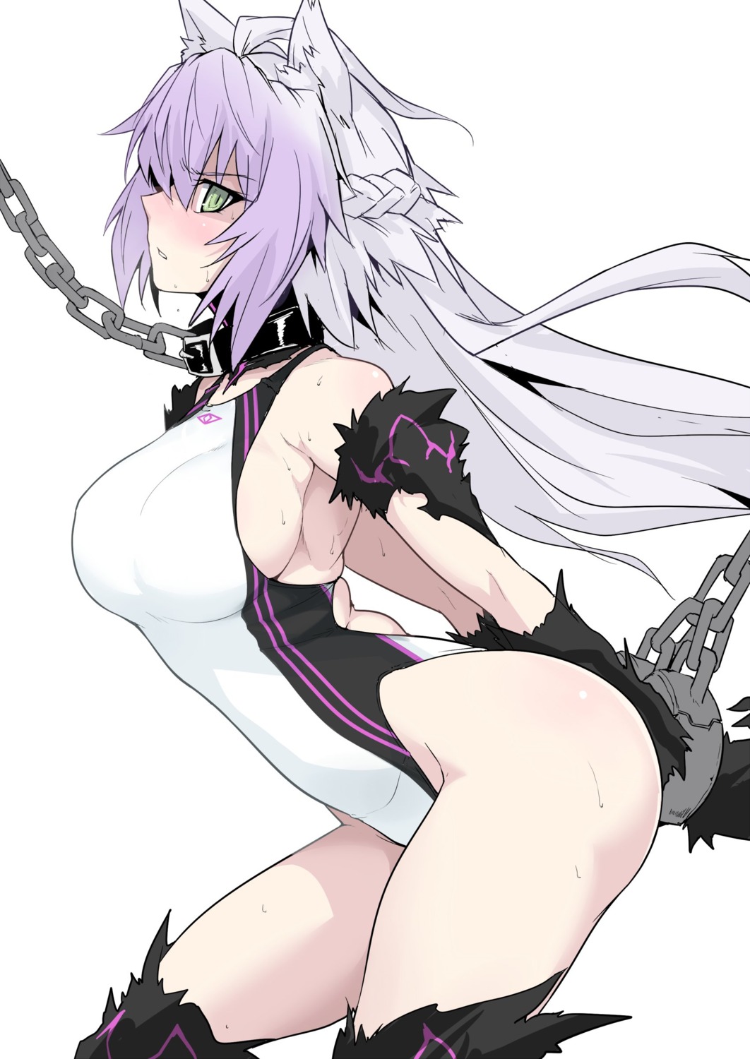 animal_ears atalanta_alter bondage fate/apocrypha fate/grand_order fate/stay_night halcon swimsuits thighhighs
