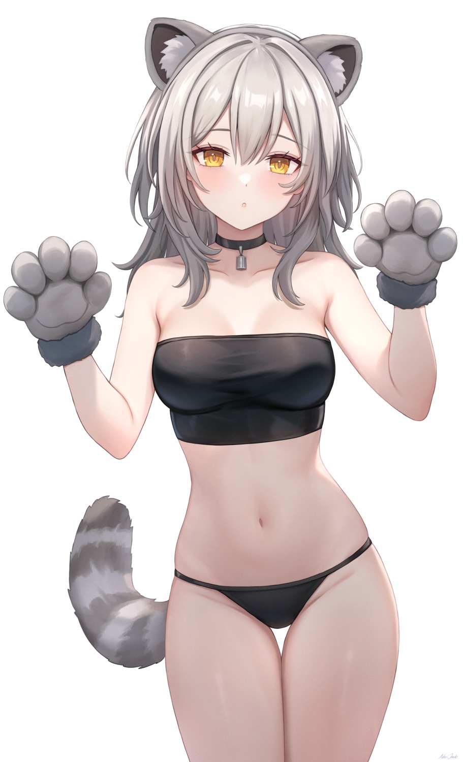 animal_ears bra honkai:_star_rail narijade nekomimi pantsu stelle tail