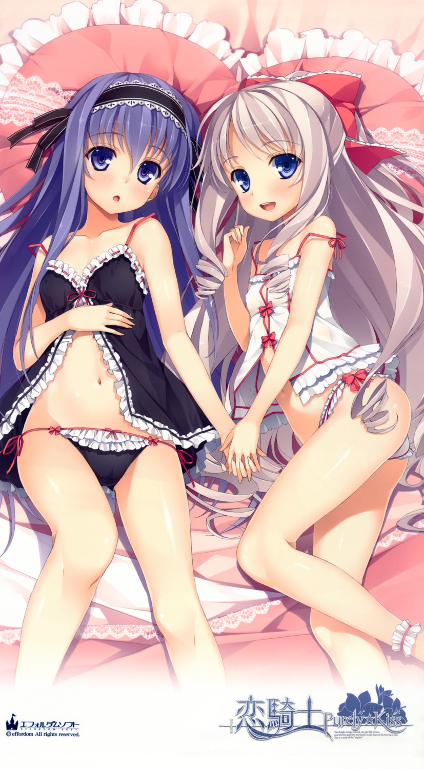 bernadette_vilubulug effordom_soft erect_nipples fujimori_yuu koikishi_purely_kiss lingerie loli lolita_fashion pantsu see_through string_panties yuri yuuki_hagure