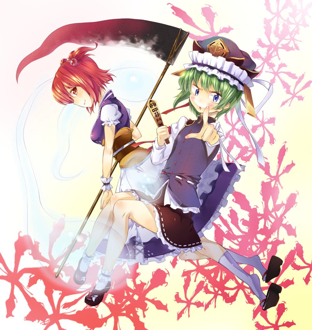 kazuma_(kazumav) onozuka_komachi shikieiki_yamaxanadu touhou