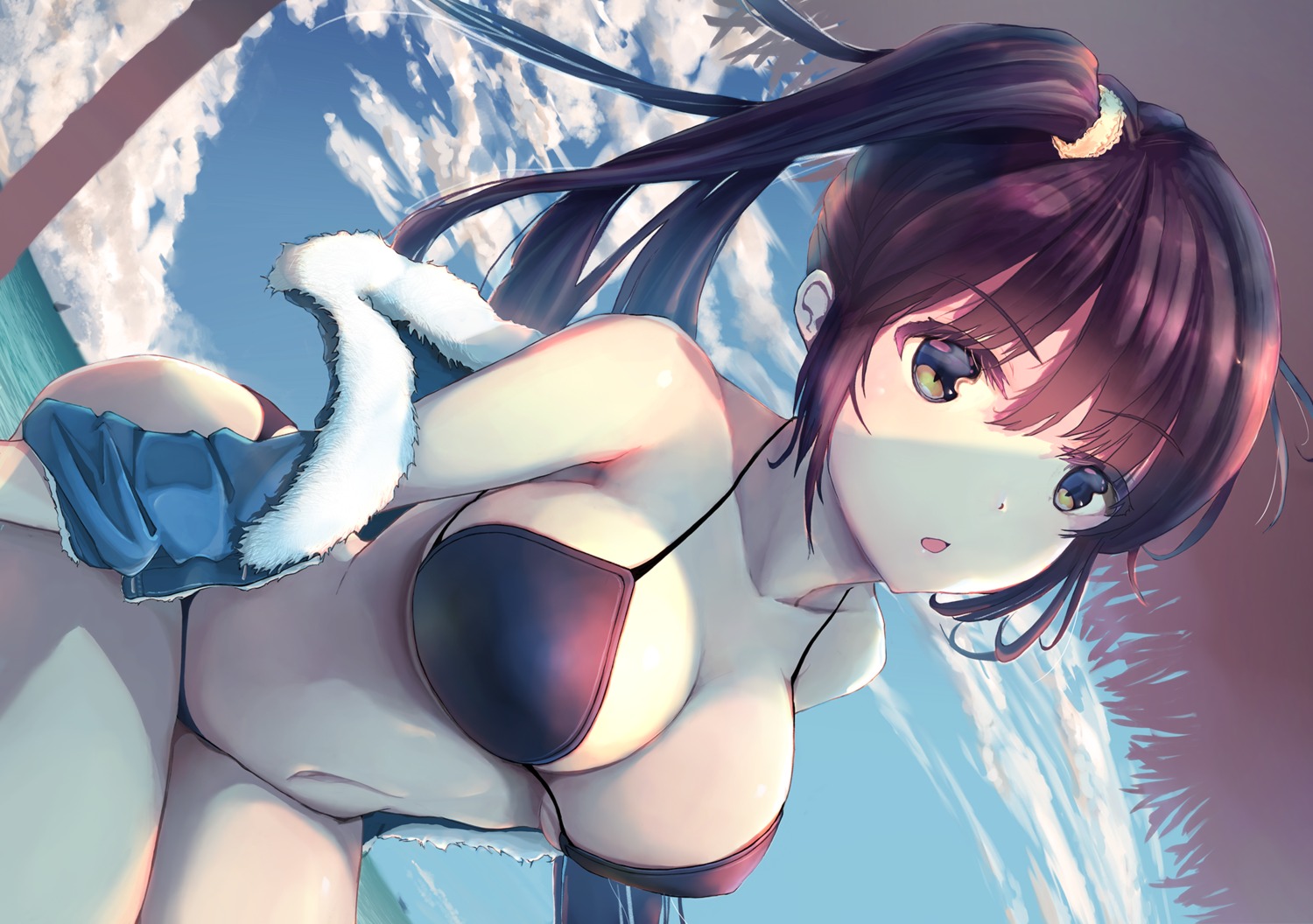 bikini cleavage open_shirt swimsuits ysok_wcp