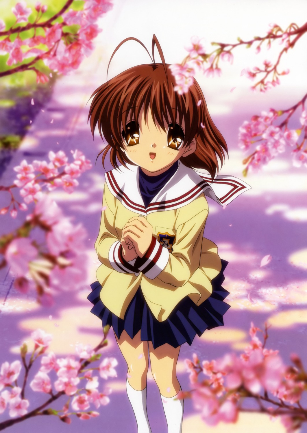 clannad furukawa_nagisa ikeda_kazumi seifuku