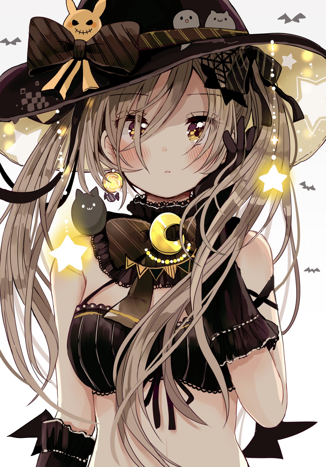 bra halloween sakura_oriko wings witch