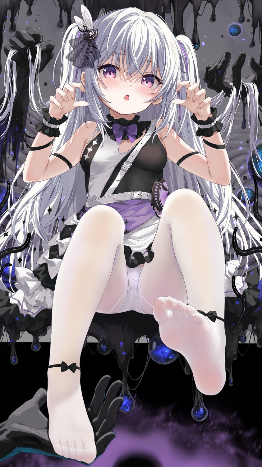 devil_heavens feet pantsu pantyhose skirt_lift