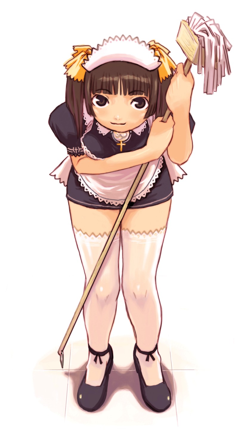 maid nomura_ryouji thighhighs