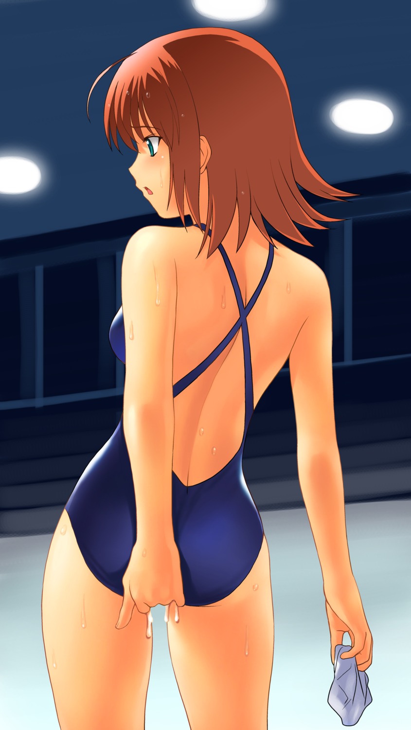 a1 initial-g kimi_ga_nozomu_eien suzumiya_akane swimsuits wet