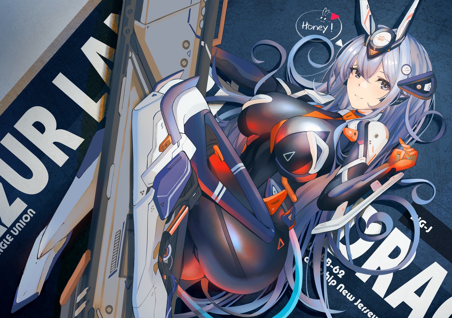 azur_lane bodysuit mecha_musume new_jersey_(azur_lane) yusha_(m-gata)