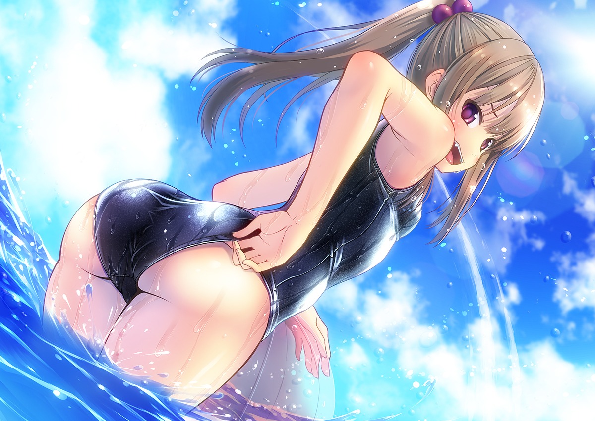 amamiya_minato ass swimsuits wet